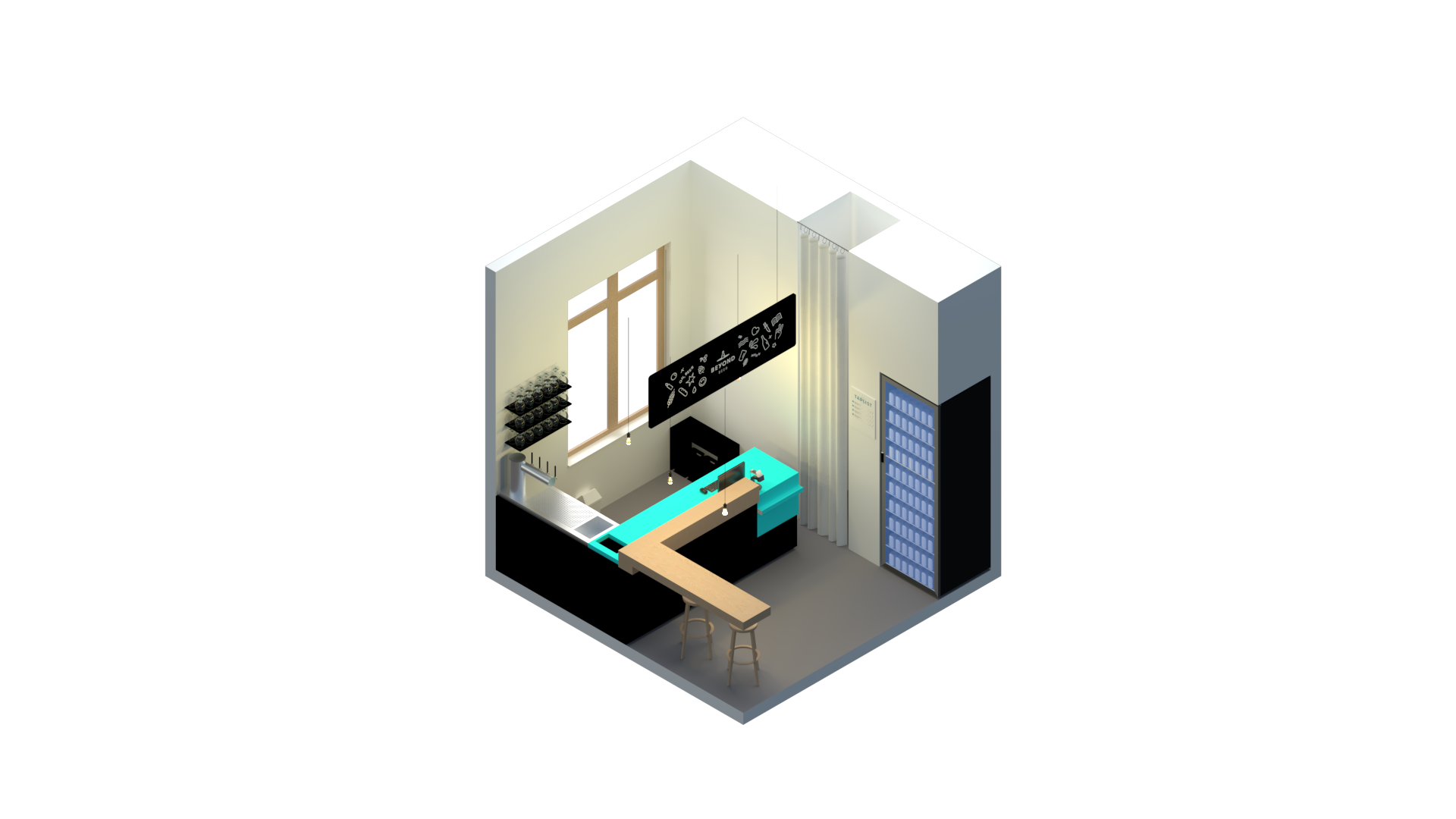 beyond beer isometric DIN A4 Druck